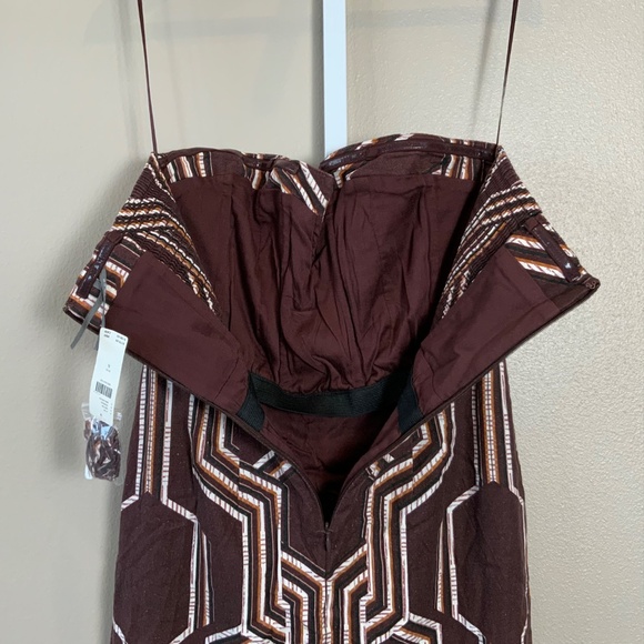 Anthropologie The Soleil Strapless Linen Plunge-Neck Midi Dress - Picture 15 of 16